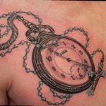 Grandfather's pocket watch, tattoo by Phill Bartell (Boulder, CO)