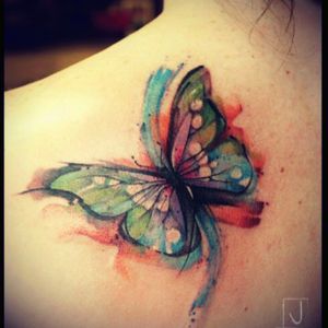 Beautiful watercolor butterfly. #butterfly #watercolor