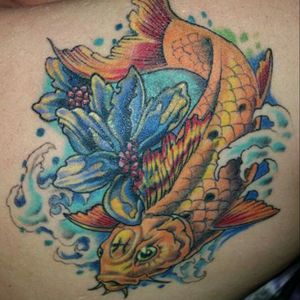 Koi Fish and Lotus flower cover up