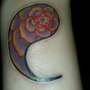 My half of a flower Ying yang, best friend has the other half