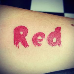 Sometimes a tattoo it's the only thing that stays #red #forearm