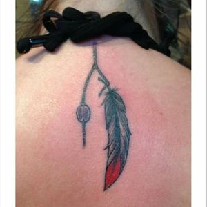 My feather and bead done in miami ink studio