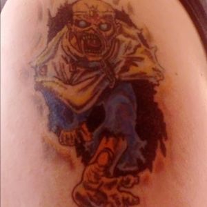 Another one of my fav bands of course iron Maiden, I always wanted eddie and my tattooist designed this one for me love it love it!!