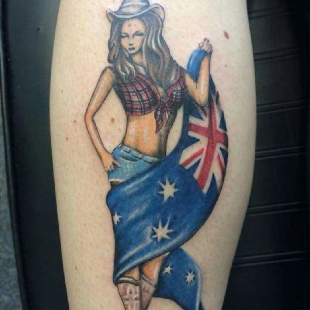 Australian Flag Tattoo Australia Day Aus Flag Temporary Tattoo Sticker x 2  flags | eBay
