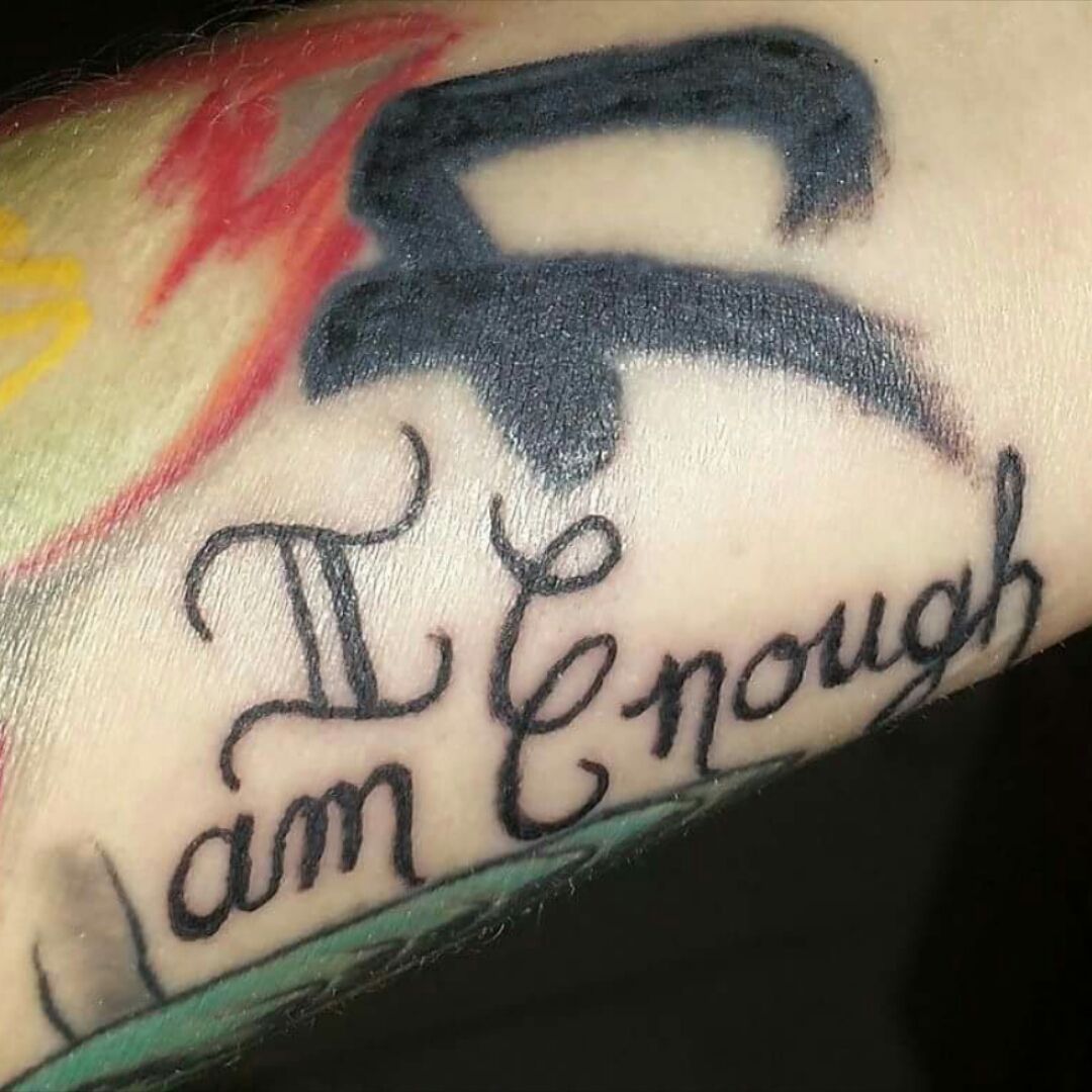 Update more than 82 i am enough tattoo design - in.cdgdbentre