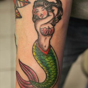 Mermaid done by crunch dacool the netherlands #oldschool