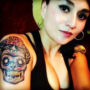 #FridaSkull #fridakahlo #skull #skulltattoo #mexicandeath #mexicantattoo #mexicangirl #TattooGirl #tattoolover #Tattoodo