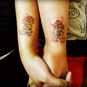 Couple Tattoo#couplestattoo #robot #love