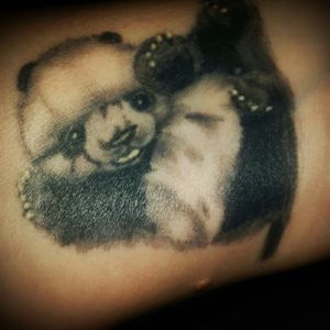 My panda tattoo on my wrist x