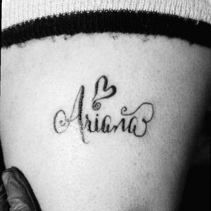Name Ariana tattoo