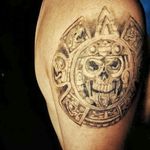#Aztec #tattoo #mexicandeath #death #prehispanictattoo #mexicantattoo