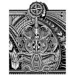 Polynesian octopus design. Leg sleeve. #tattoo #tattoodesign #tattooartist #ink #polynesian #octopus #sleeve #blackwork #tattoodo #blackandwhite #design #digital #compass #anchor