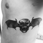 #deathbat #skull #dead #vampire #blood #wings #bat #art #RJ #braziliantattoo #luketattooartist