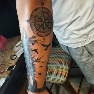 Rafa-Tattoo #rafa-Tattoo #compass #darkforest