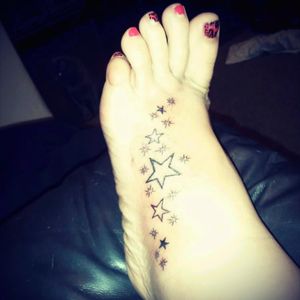 My left foot, 5th tattoo received in 2014.