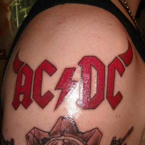 3rd tattoo for my all time favorite  band AC/DC