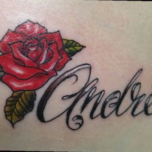 New ink on my love how sweet 😘 #chicano #rose