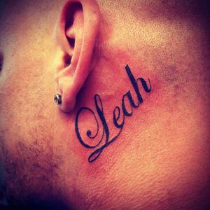 Name behind ear that I did the other week