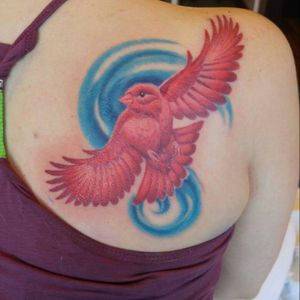 Red canary by sarah legh jones at blue blood in ottawa