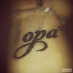 #wrist #wristtattoo #lettering #grandpa #opa