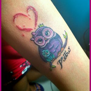 Owl with baby's name ;)