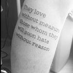 One of the first tattoo I did! Very inspiring text.