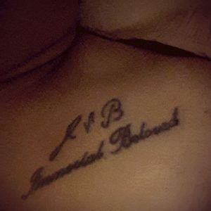L v B Immortal Beloved. Beethoven's initials taken from his signature. Artist: Alan from Graffinks Tattoo Studio, in Cairo, Egypt.