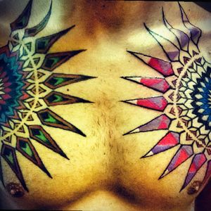 #mandala #tattoo #mandalaink #colorful #chest #soul #beautiful  #energy #vibes #party #poolparty #ink