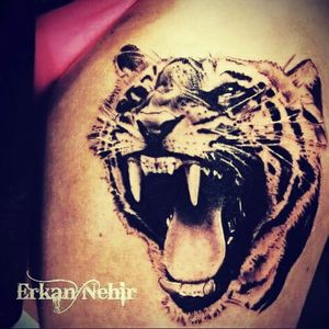 #tiger #tigertattoo #thigh #animal #animals #cat #cats #wild #wildlife #realism #erkan #nehir #marmaris