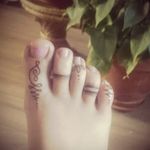 Got my toes tattood, omygod this was so painfull! Thanks @militiny!! #ToeTattoo #unalome #love #painfullpleasure