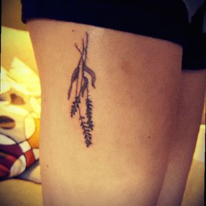 #stickandpoke tattoo I did on myself #lavender