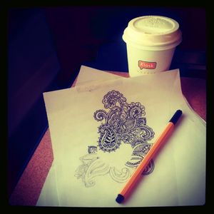 Sketching on the road