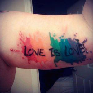 Love is love no outline paint theme