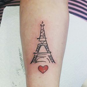 July 2015- i have a deep love for paris. The profound culture and history leaves me in awe. This tattoo was made even more endearing to me because a good friend of mine did it herself