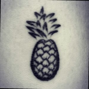 2nd tattoo #pineapple #tattoo #ankletattoo