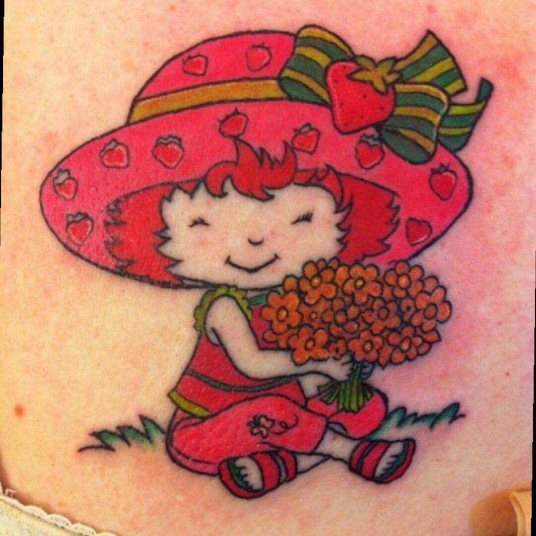 Strawberry shortcake tattoos