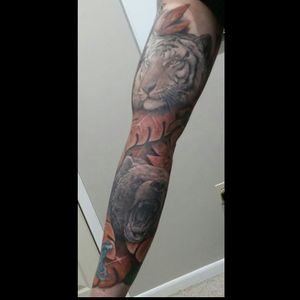 "Forest Sleeve." Sleeve done by Adam Lerch of Aggression Tattoo.