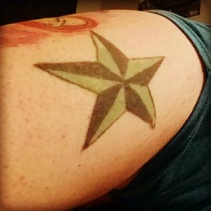 Green natical star