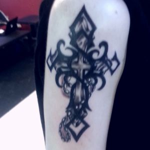 Cross by Curtis Bears from Bear's Skin Tattoos