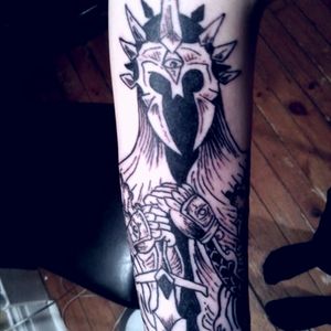 Witchking tattoo by Charlie Whitlock