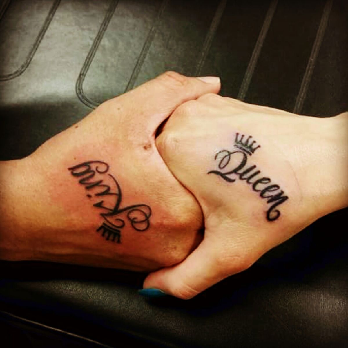 Tattoos by myttoos.com - King 🤴♠️ + Queen 👸❤️