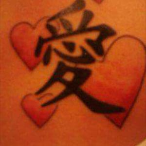Love (love) kanji ( however you spell it) symbols.
