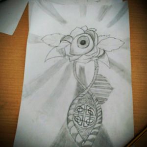 #new #design #tattoo #eye #DNA