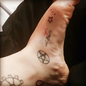 All of my feet tattoos done when I was just beginning