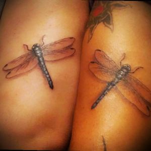 Mother daughter tattoo... #dragonfly #dragonflies #motherdaughter #motherdaughtertattoo