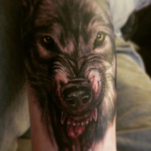 Evil wolf #forearm #evil #wolf #protection #blood