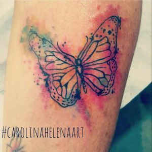 #butterfly #butterflytattoo #watercolortattoo #colorful #aquilatattoo #carolinahelenaart