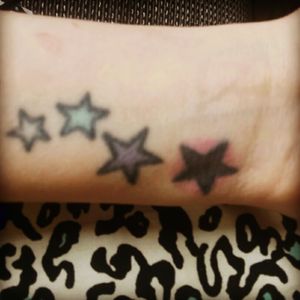 First tattoo. Stars for a new beginning.