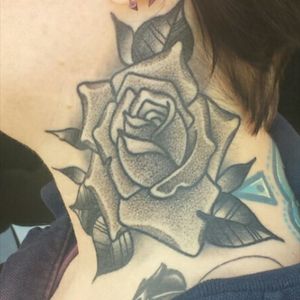 Rose by Dannii G #girlswithtattoos #heavilytattooed #heavilytattooedgirls #rosetattoo #blackandgraytattoo