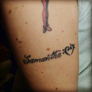 Art by Eduardo Pereira (OldWind Tattoo) - Porto Alegre/Brazil #tattoo #name #lettering #Samantha #upperarm